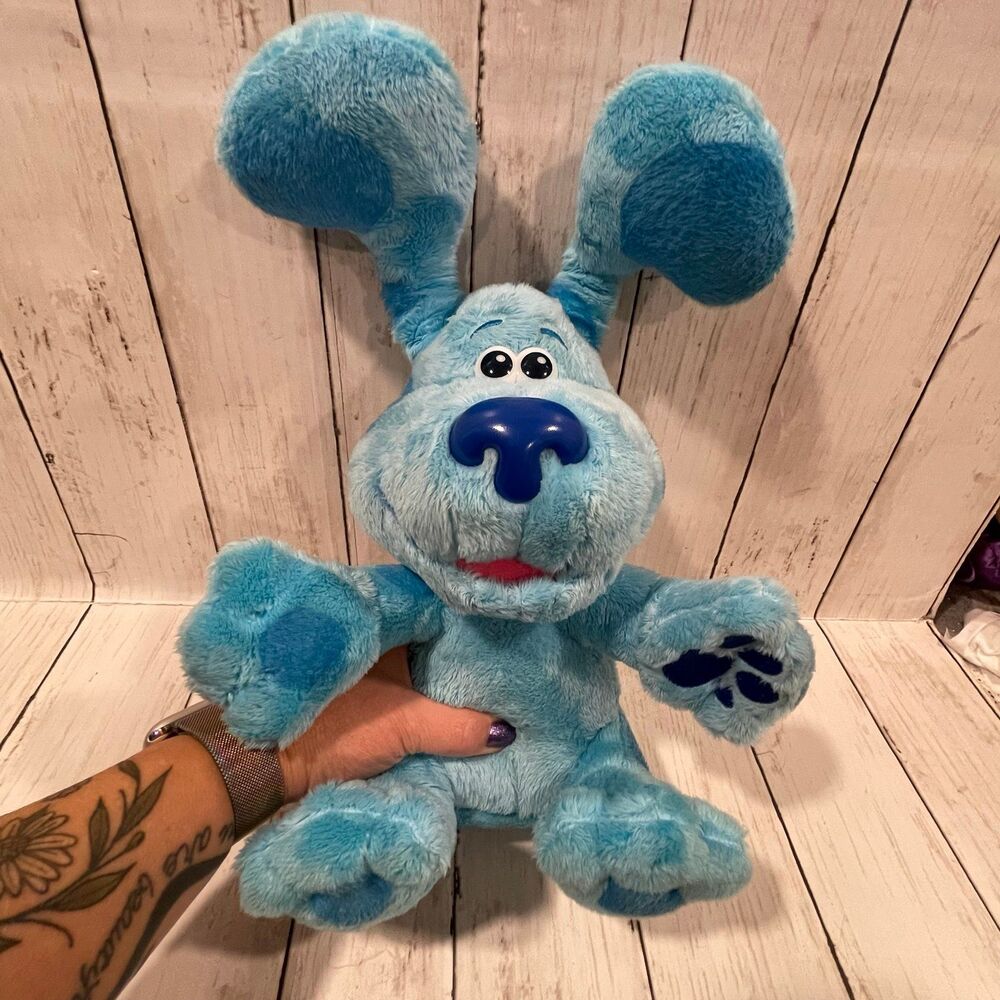 Interactive Blue's Clues Talking Sound Plush Toy Nickelodeon Animated Movable